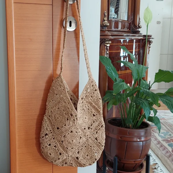 Zigzag Dokulu Kompakt Askılı Çanta