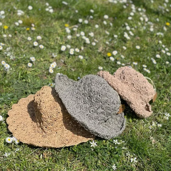 El Örgüsü Yazlık Hasır Şapka