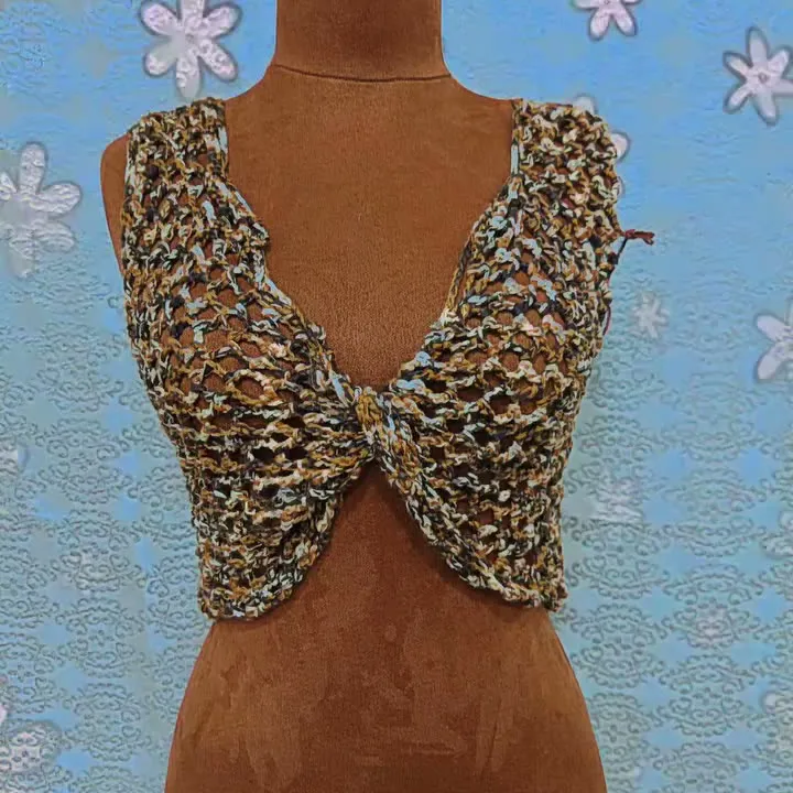 Çapraz Bağlamalı File Örgü Bralet Üst
